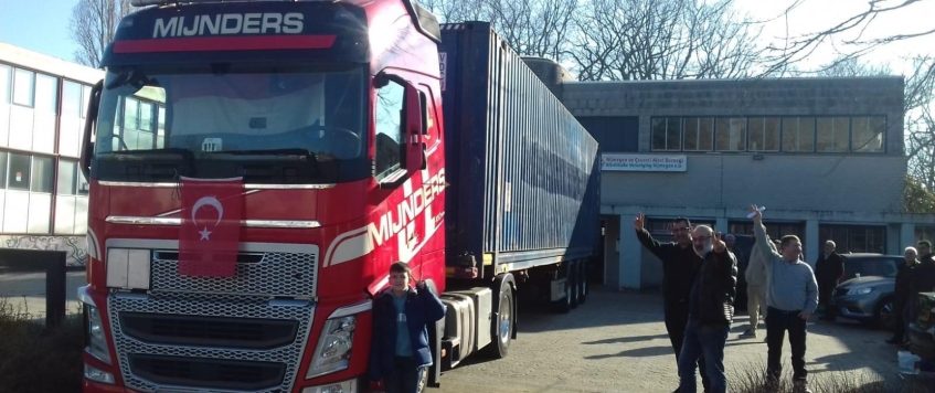 Mijnders Transport levert een bijdrage aan de hulpverlening voor de slachtoffers in Turkije en Syrië.